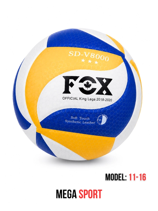 FOX SD-V8000 voleybol to‘pi, yumshoq sintetik charm, sport va mashg‘ulot uchun