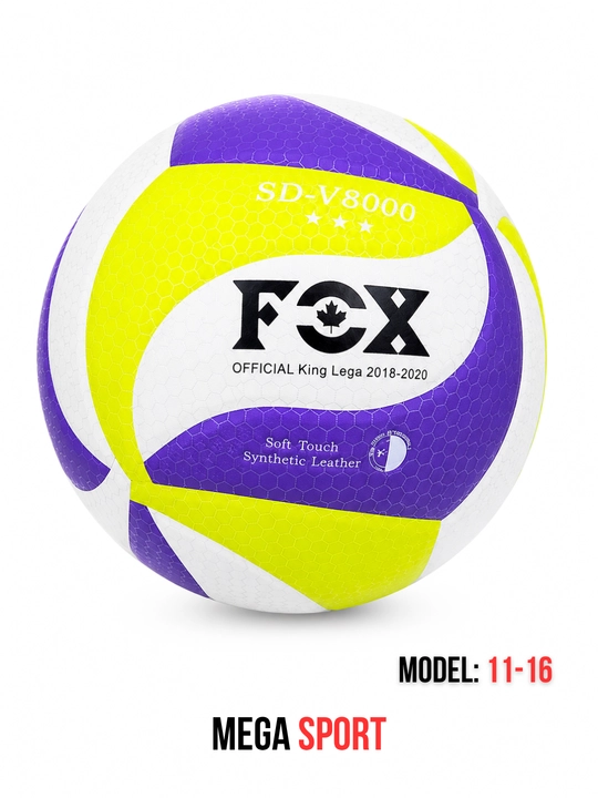 FOX SD-V8000 voleybol to‘pi, yumshoq sintetik charm, sport va mashg‘ulot uchun