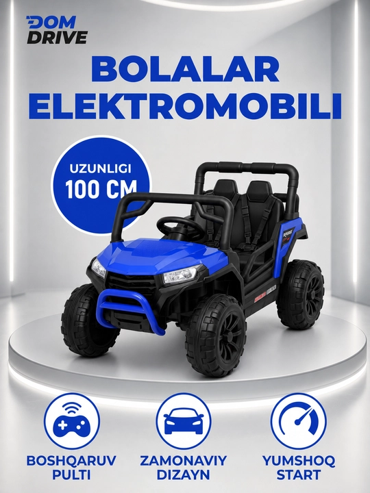 FIDGO akkumulyatorli bolalar elektromobili, velosiped va kvadrosikl - 
