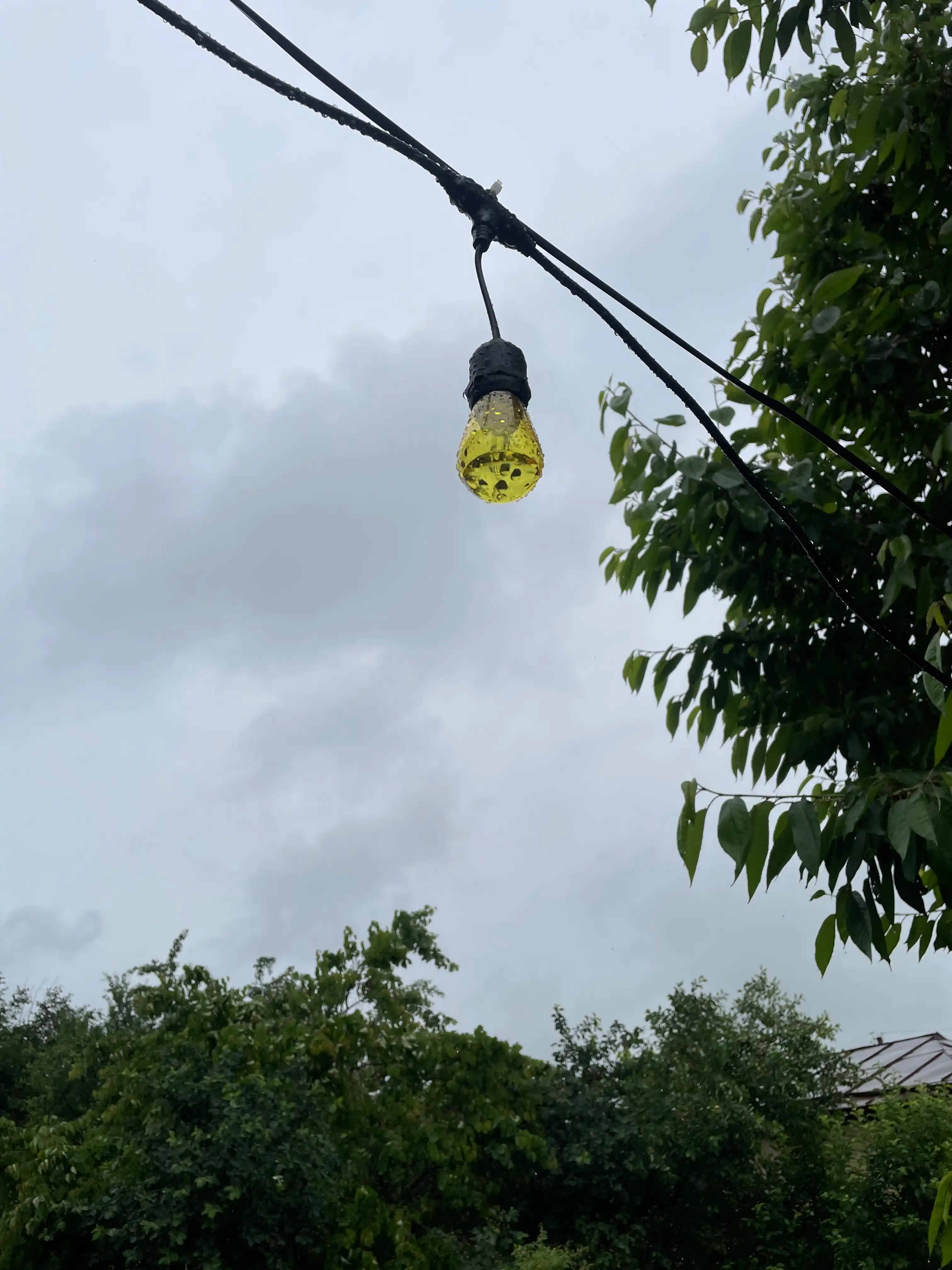 Retro uslubdagi tashqi LED elektr girlyanda, 10 dona lampa, 5 metr, 220V, suvga chidamli