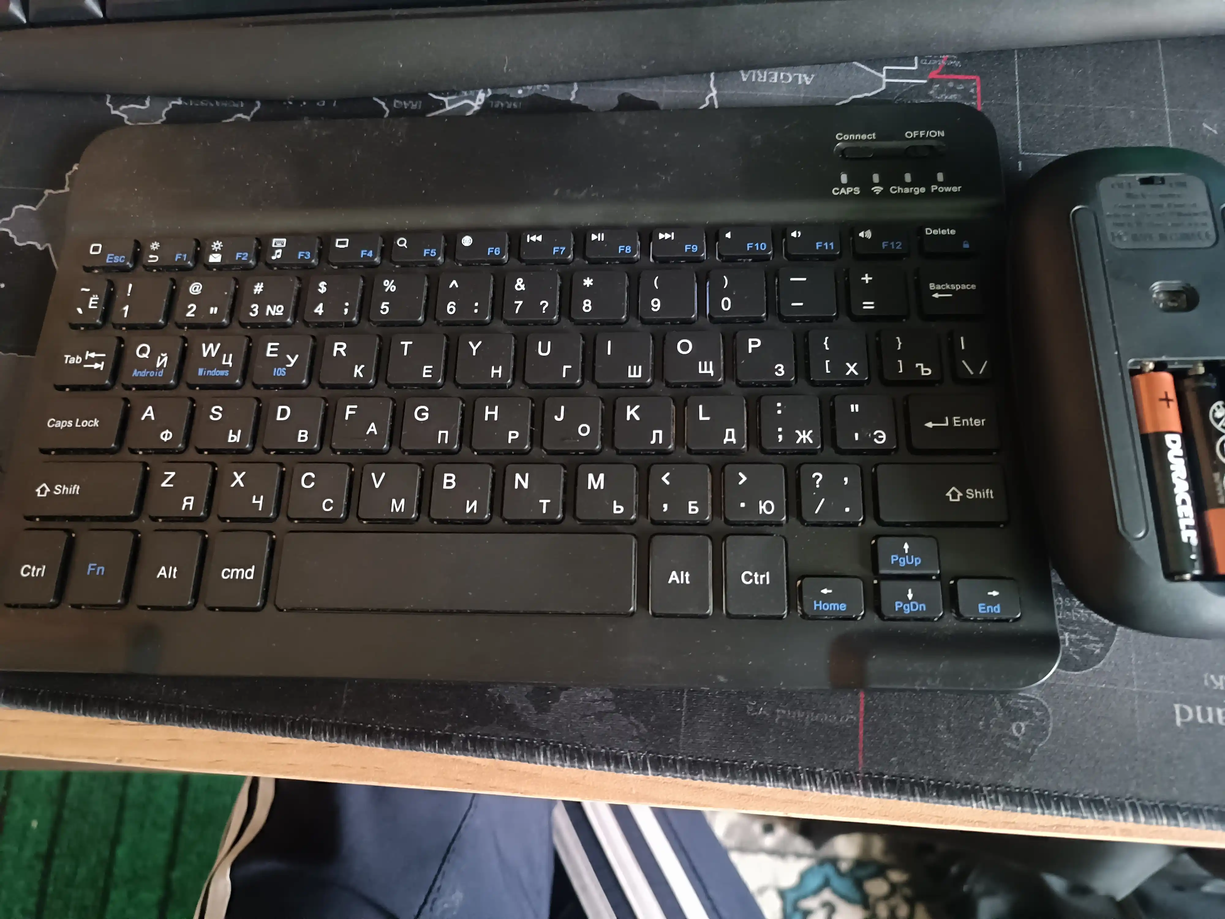 Ultra-yupqa simsiz Bluetooth klaviatura va sichqoncha to'plami Mouse Keyboard