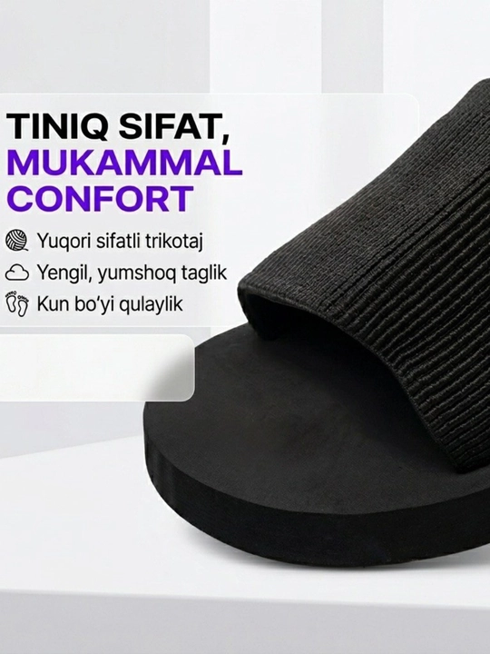 Ayollar platforma shippaklari, yozgi shippaklar, qulay, zamonaviy poyabzal, kundalik uchun