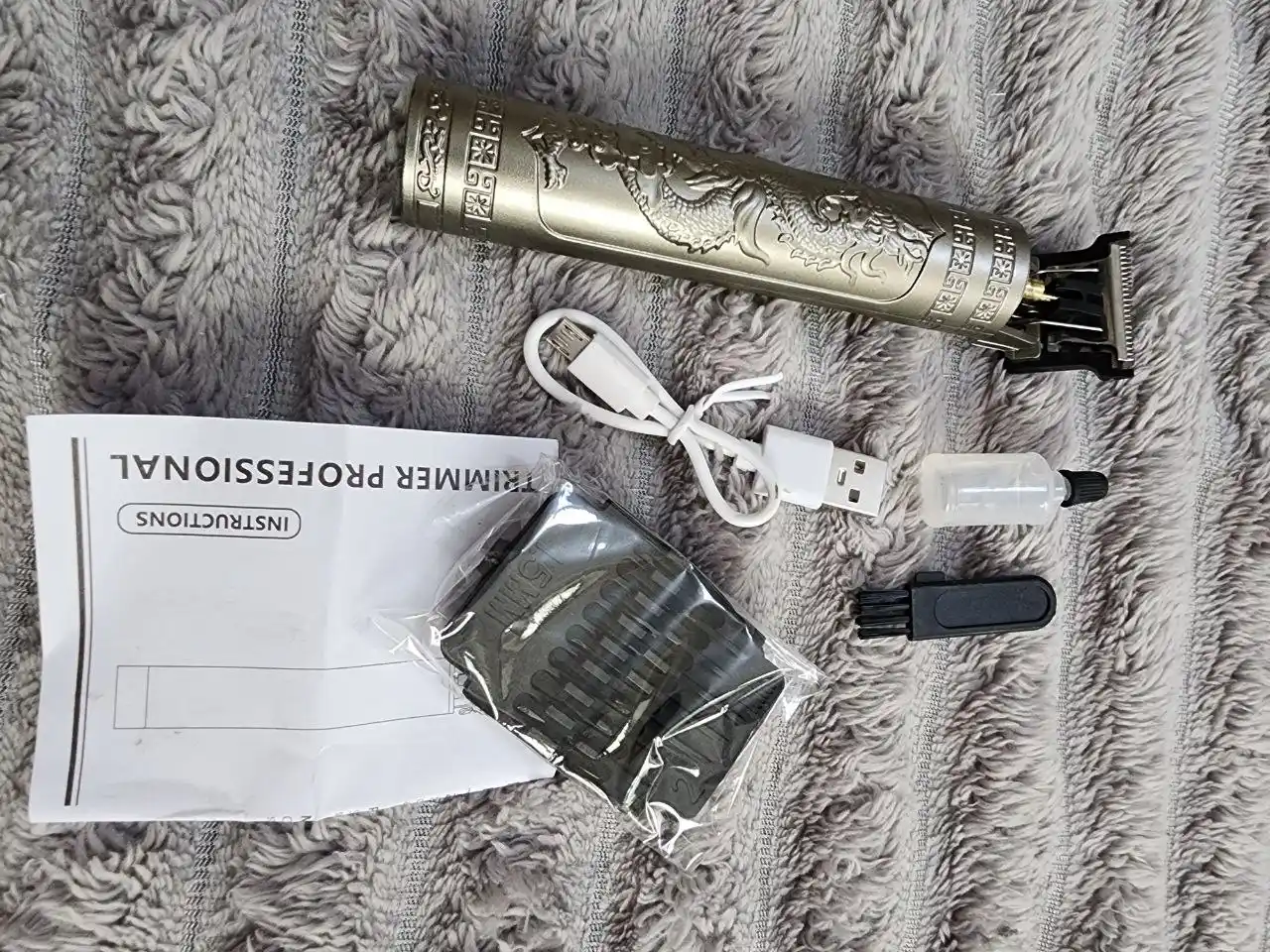 Триммер VINTAGE T9 для бороды, Машинка для стрижки, USB беспроводной