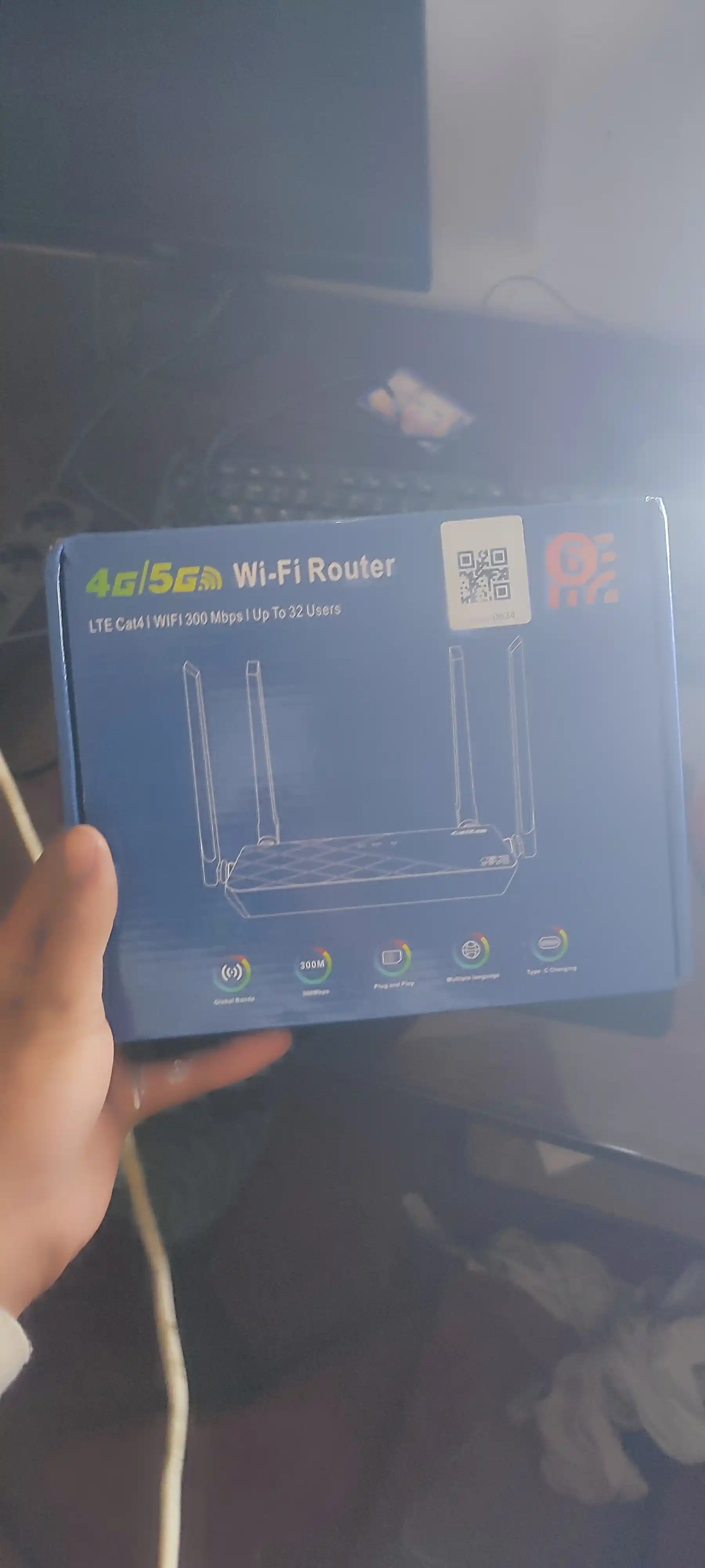 Wi-Fi router CPE, 3G, 4G+, SIM karta bilan ishlidi