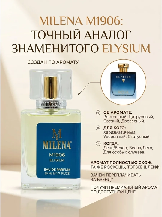 Парфюмерная вода для мужчин Louis Vuitton Imagination, Milena №W1907, 50 мл
