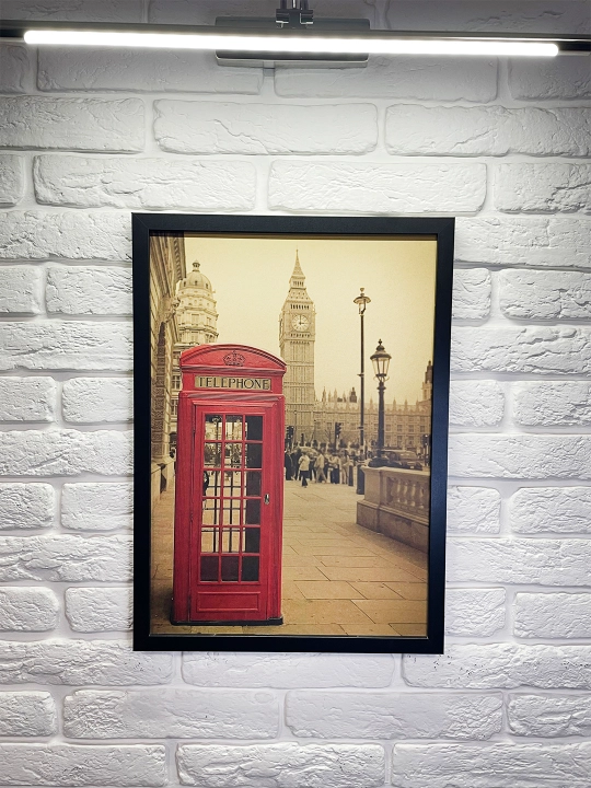 Interyer Surati , Retro Formatda, 40x55 «Londonning Vintage Burchagi»
