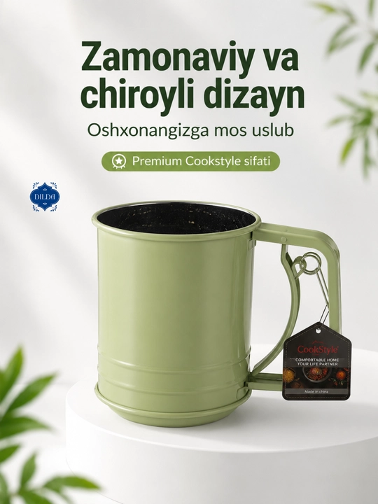 Un elagi, mexanik elak, qo‘l un elagi, elak, zanglamas po‘lat elak, un elash krujkasi