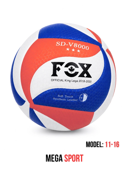 FOX SD-V8000 voleybol to‘pi, yumshoq sintetik charm, sport va mashg‘ulot uchun