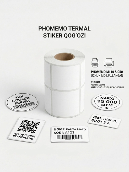 Термобумага для принтеров Phomemo M110 / C50
