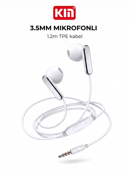Simli quloqchin KIN K819 3.5mm mikrofonli 32 Om mini jek telefon uchun, 4 rang - 
