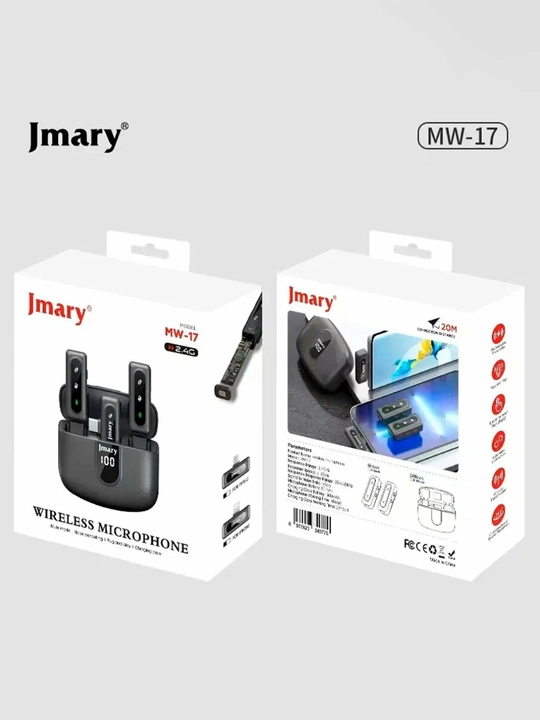 Jmary MW-17 Simsiz Mikrofon 2.4G–Shovqinni Bosuvchi, Bloger va Intervyu uchun Professional