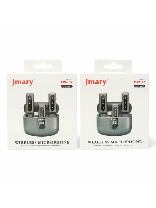 Jmary MW-17 Simsiz Mikrofon 2.4G–Shovqinni Bosuvchi, Bloger va Intervyu uchun Professional
