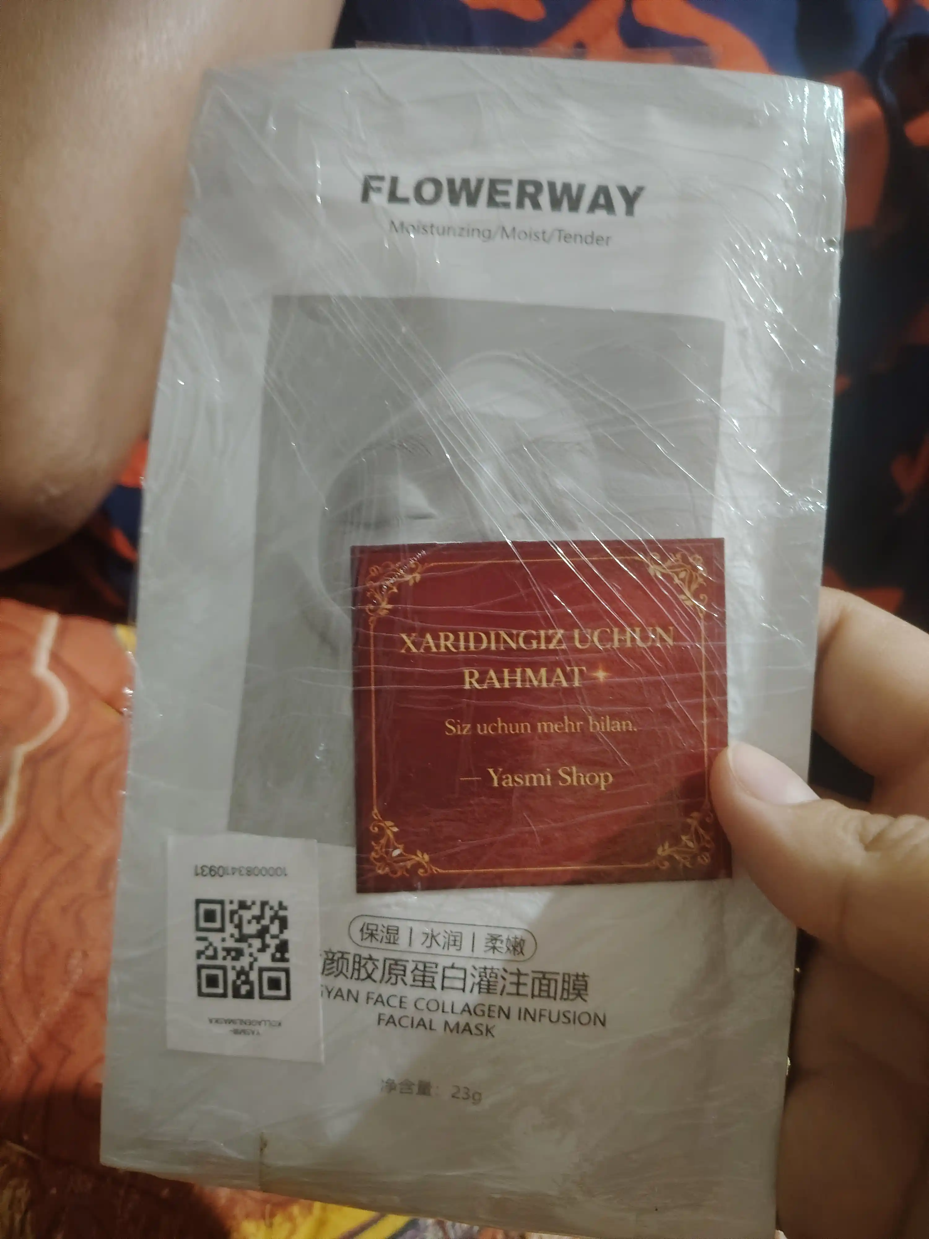 Flowerway collagenli yuz maska