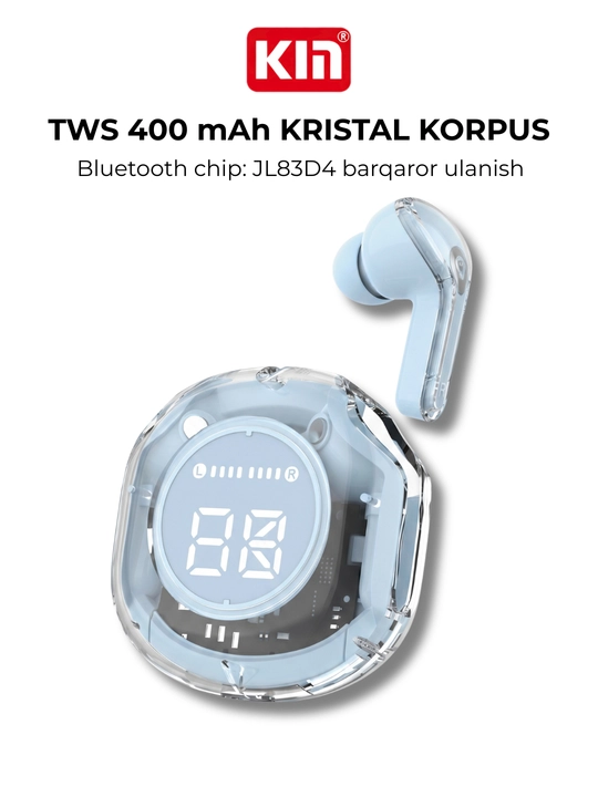 KIN KL59 TWS Bluetooth 400mAh shaffof simsiz quloqchinlar, 6 xil rangda - 