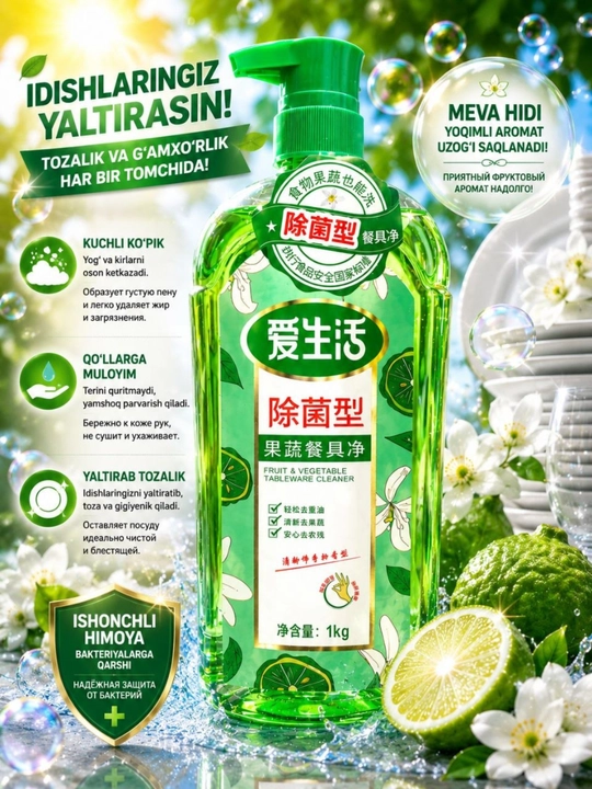 Bu suyuq idish yuvish vositasi - 