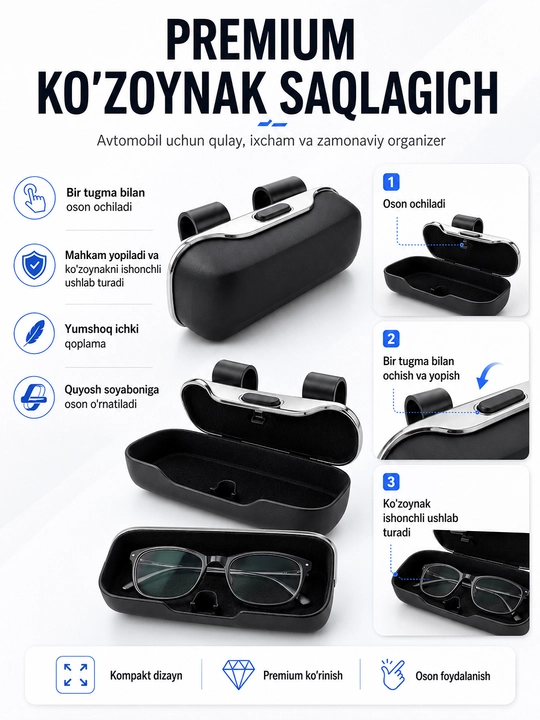 Avtomobil ko‘zoynak qutisi - 