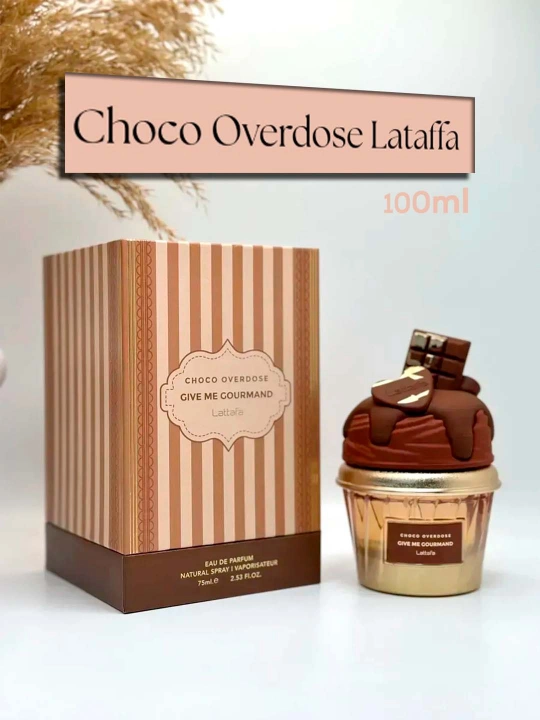 Lattafa Choco Overdose Eau de Parfum 75 ml — shokoladli gurman ayollar atiri (BAA)