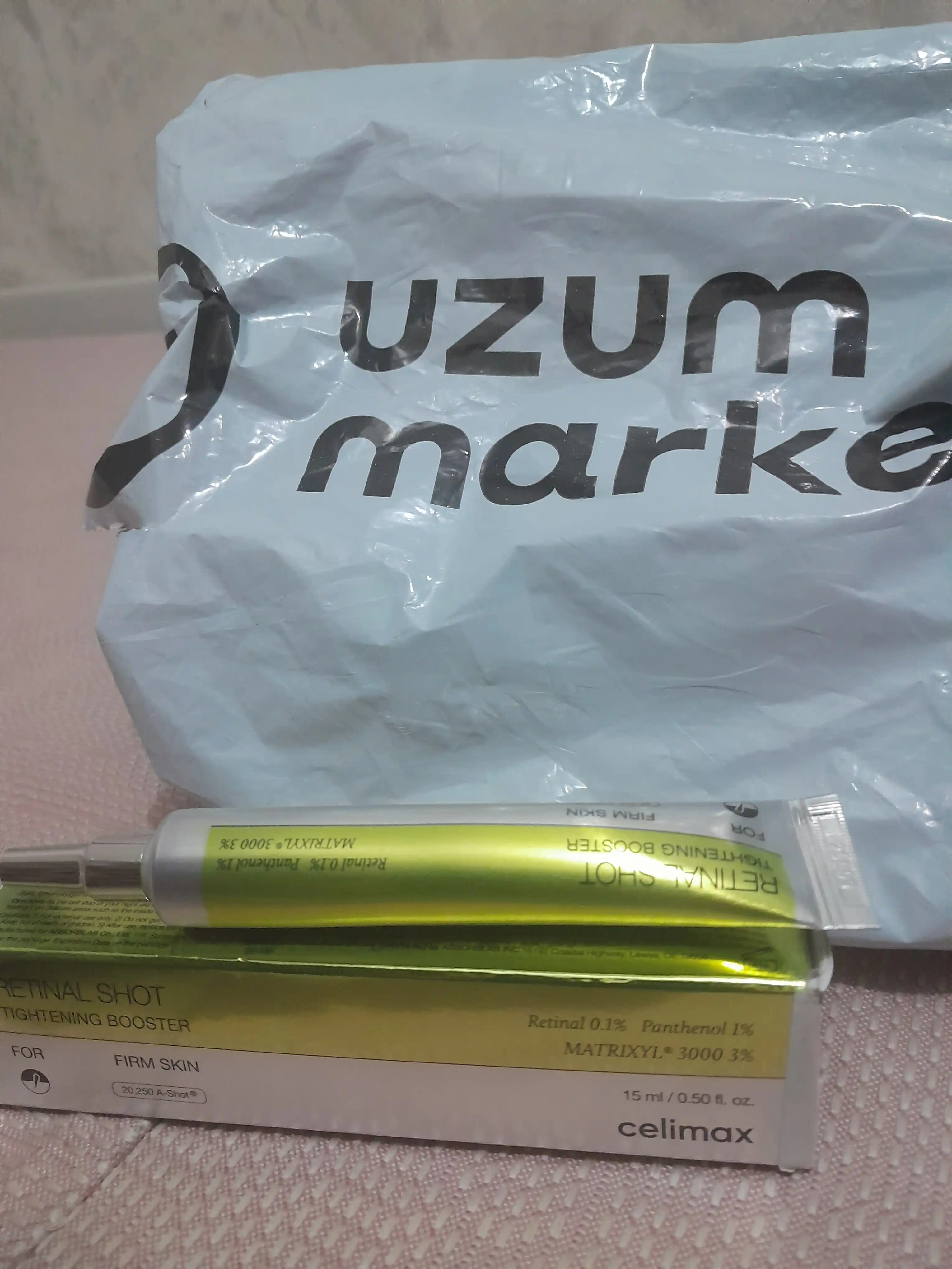 Retinolni mustahkamlovchi zardob va retinolni mustahkamlovchi kuchaytiruvchi krem, Celimax