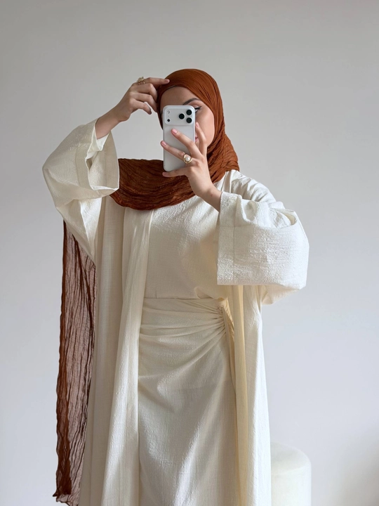 Pinterest Style 3 Metrlik Jadka Sharf – yoz uchun ideal hijob
