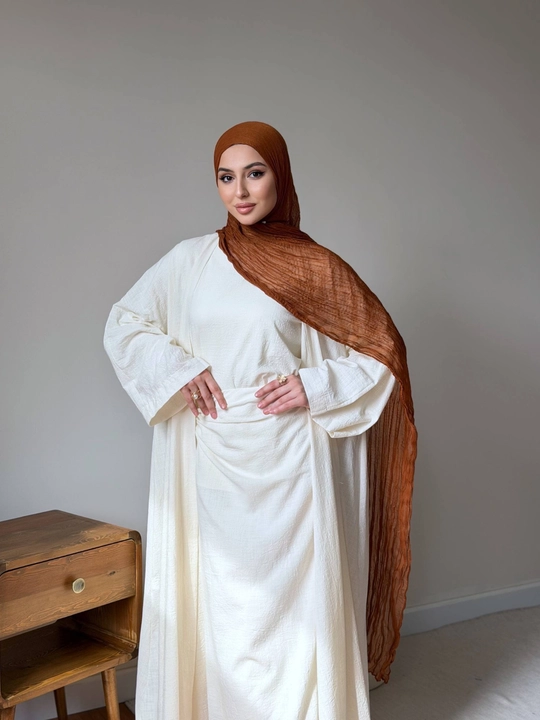 Pinterest Style 3 Metrlik Jadka Sharf – yoz uchun ideal hijob