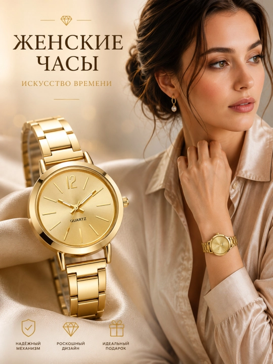 Классические наручные часы, для женщин и девушек - 