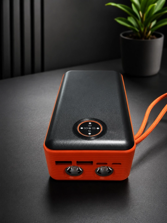 LC-2 Power Bank 30000mAh – Быстрая зарядка с 3 встроенными кабелями и LED фонариком