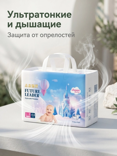 Future Leader Одноразовые подгузники для новорожденных — DRAGON1-ПОДГУЗН-L