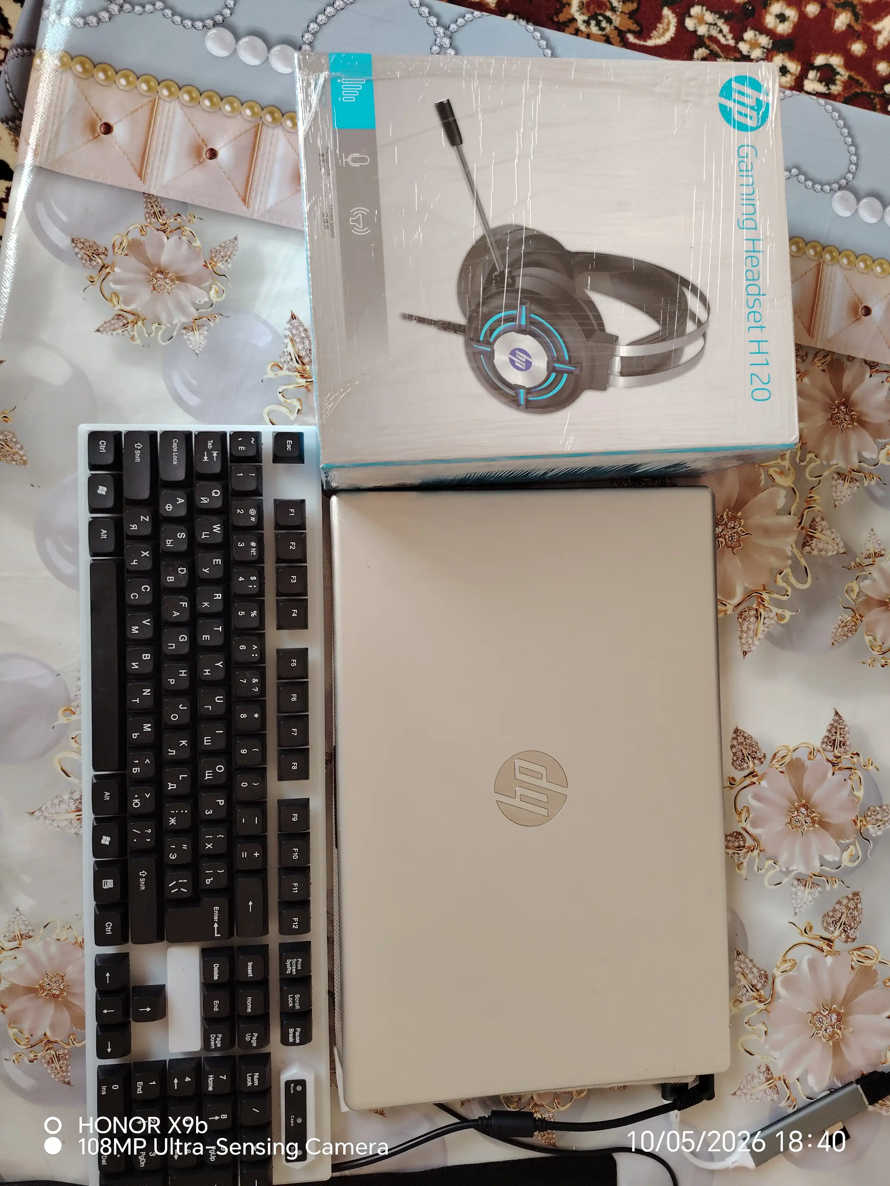 HP H120 o'yin quloqchinlari, geymer quloqchinlari, naushnik garnituralari
