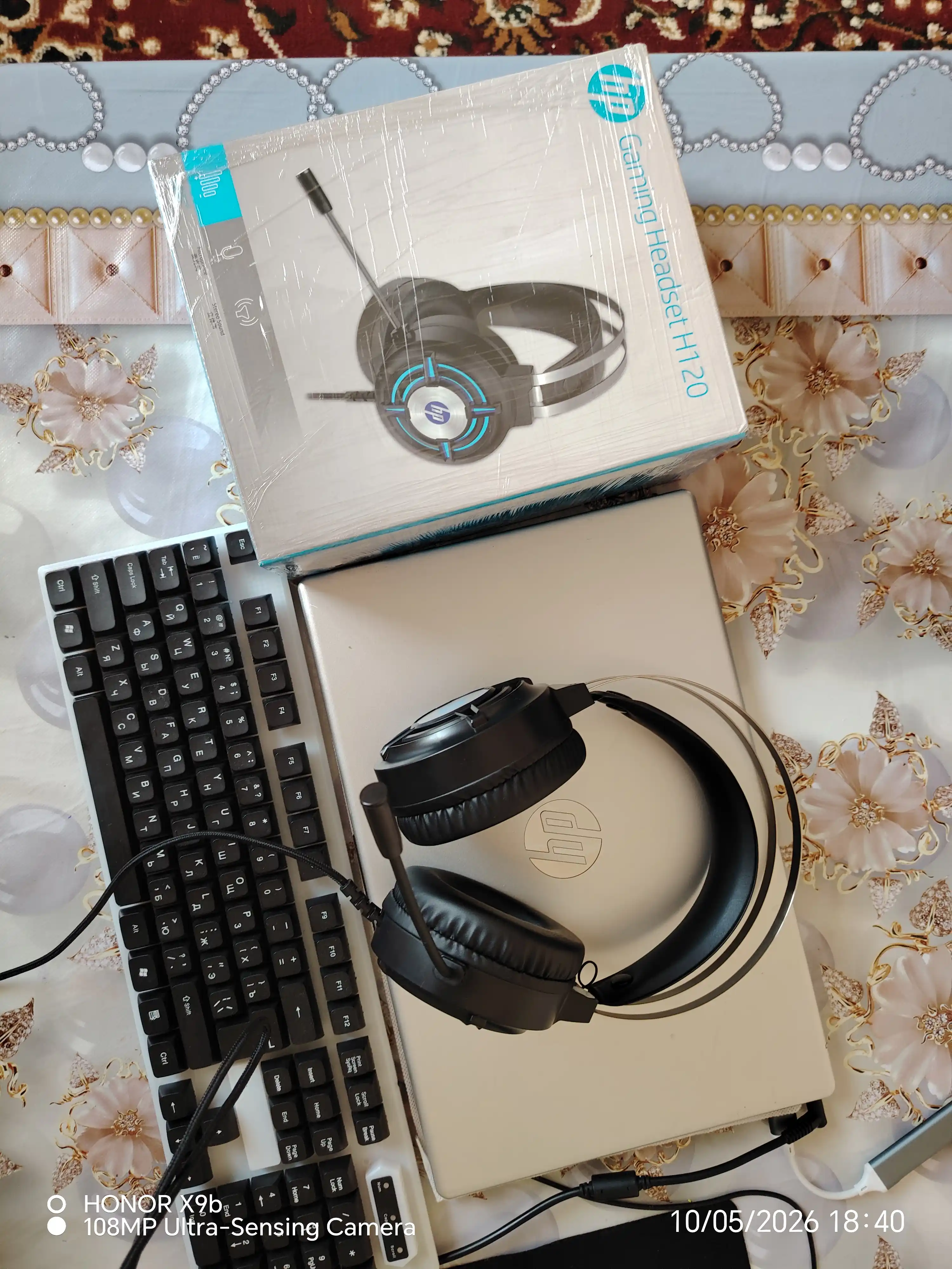 HP H120 o'yin quloqchinlari, geymer quloqchinlari, naushnik garnituralari