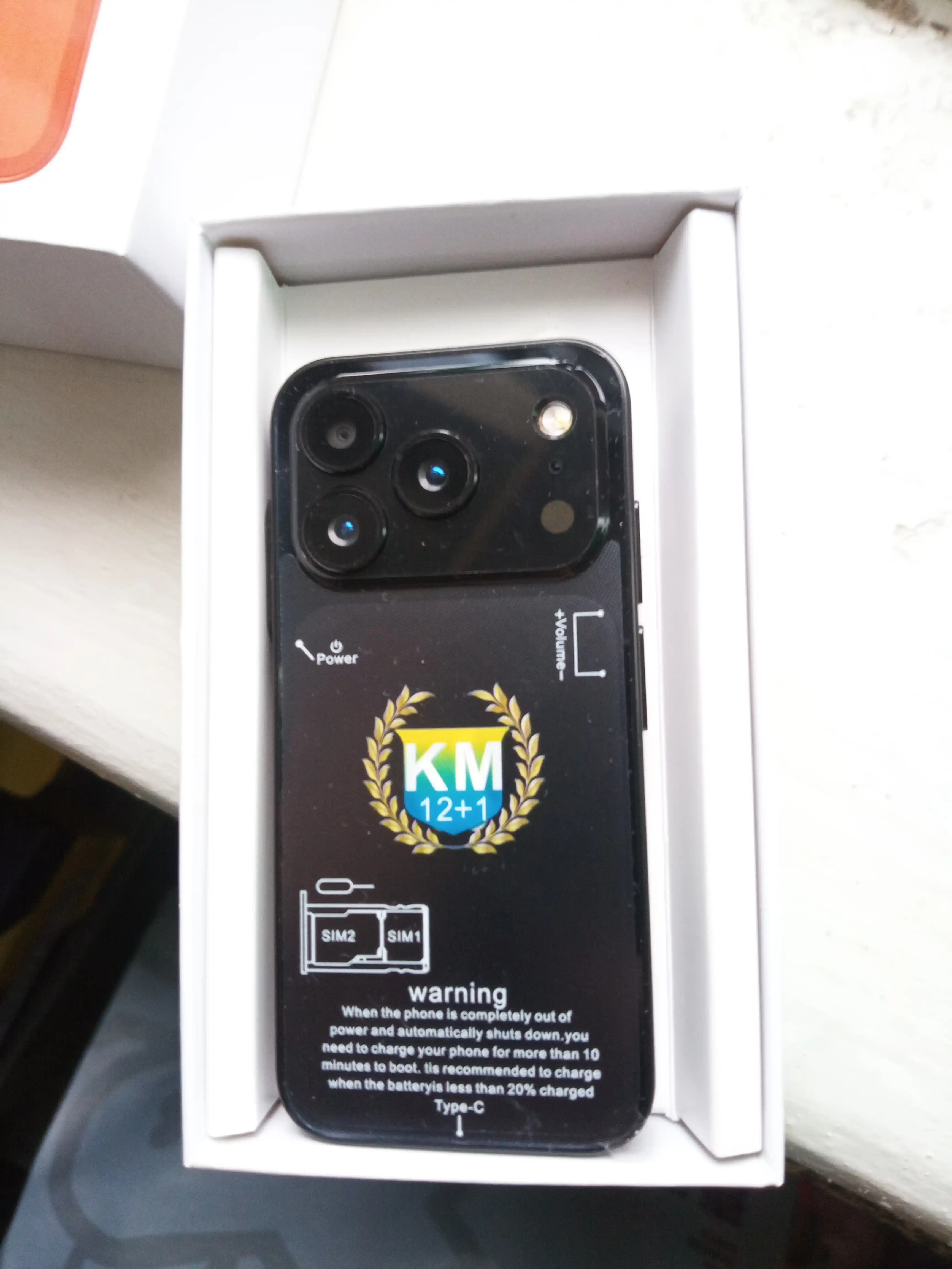 Mini smartfon, sensorli telefon, Android 12, xotirasi 2/16 Gb