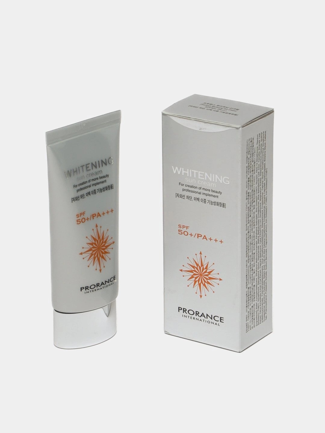 Солнцезащитный отбеливающий крем Prorance Whitening SPF 50+ PA+++, 70 мл - 