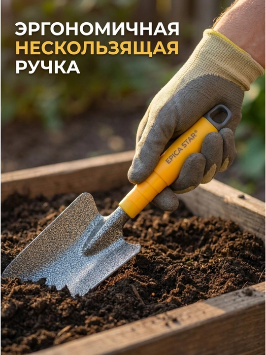 Универсальная садовая мотыжка-культиватор, для рыхления почвы и прополки сорняков в саду