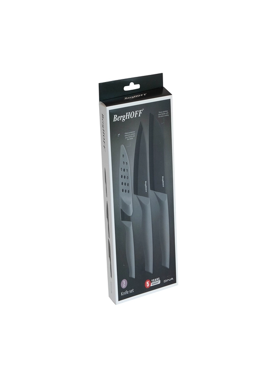 BergHOFF VECTOR 1315123 3 qismli zanglamaydigan po'latdan yasalgan qoplamali pichoq