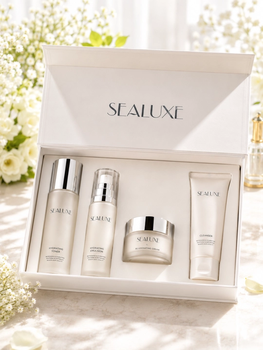 Sealuxe 4-in-1 kosmetika to'plami, Greenleaf, sovg'a to'plami