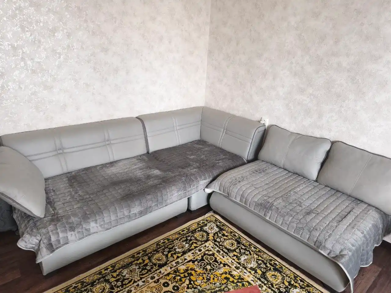 Накидка на диван, дивандек угловой, чехол для мебели, дивана и кресла 210х90 - 160х90