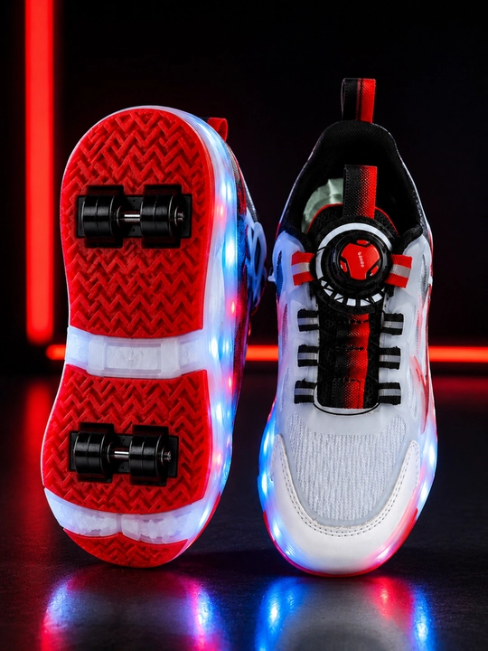 LED chiroqli rolikli krossovka