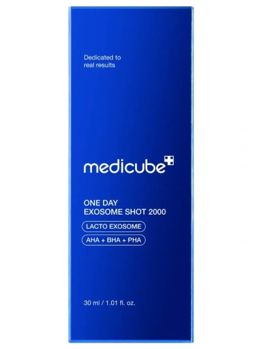 Medicube One Day Exosome Shot 2000 — сыворотка с экзосомами и спикулами, для сужения пор