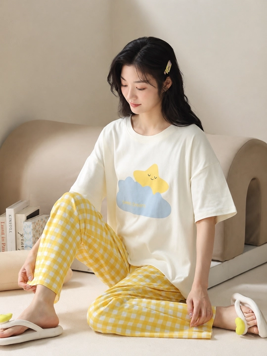 Ayollar pijamalari, tungi pijama, uy kiyimi