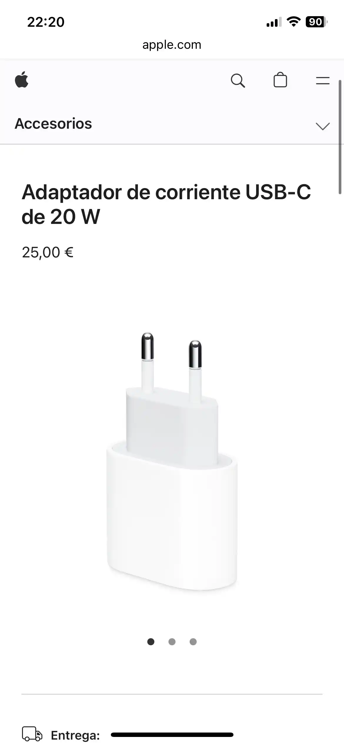 Зарядка для iphone, быстрое зарядное устройство для iPhone 20W USB-C