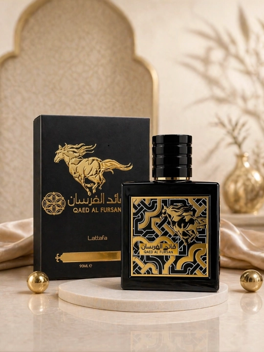 Erkaklar uchun atir Qaed al Fursan Lattafa, parfyumlangan suv, erkaklar atiri, 100 ml