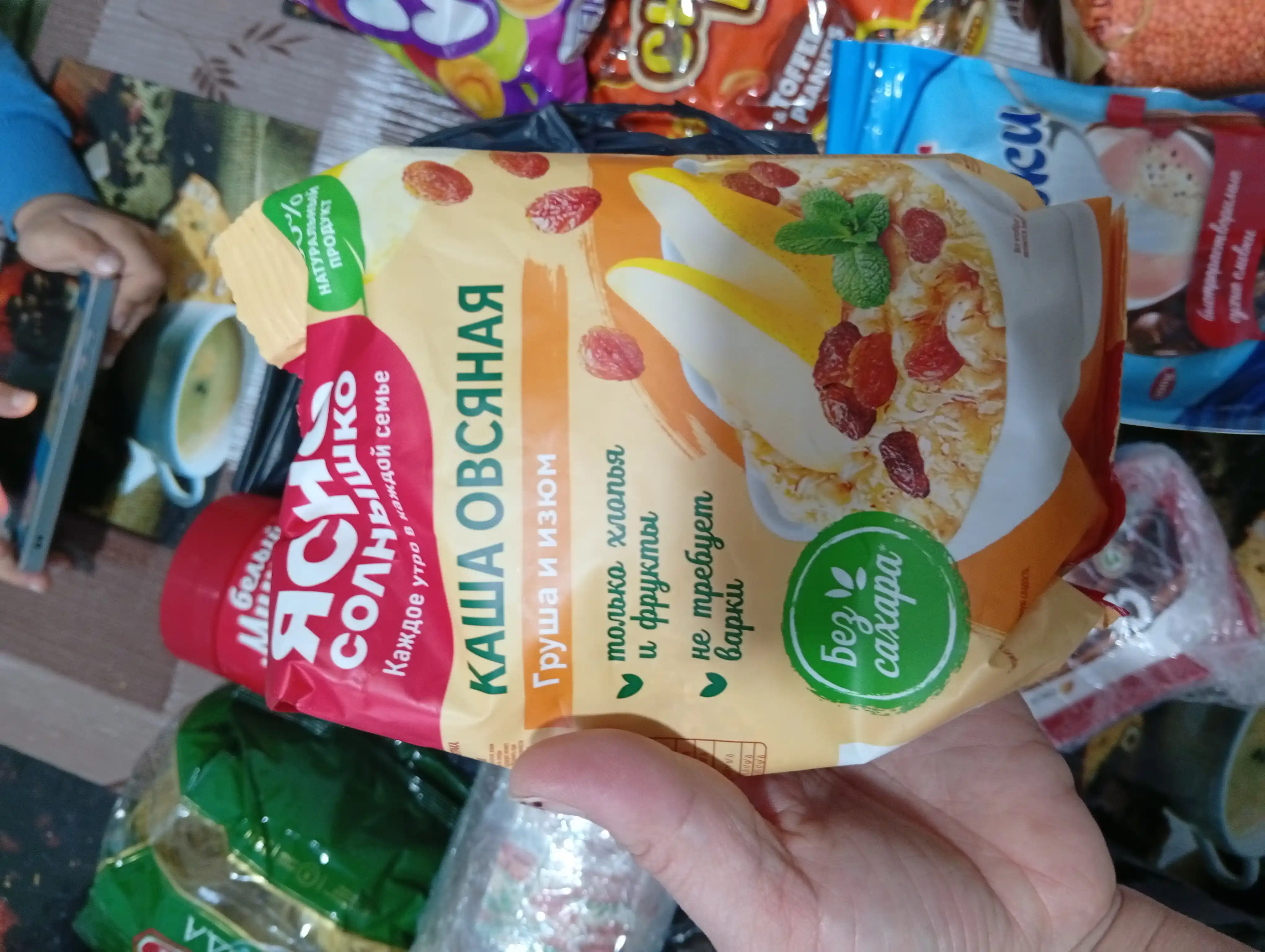 Ovsyanka bo‘tqasi Yasno Solnishko, nok va mayiz 300 g