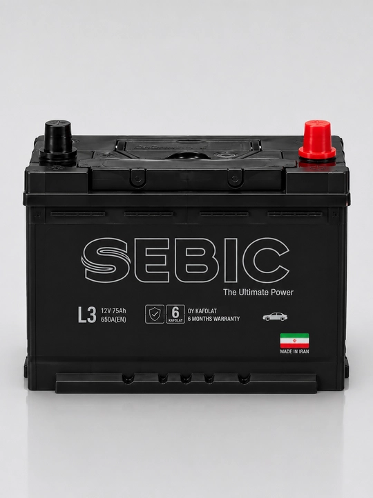 SEBIC avtomobil akkumulyatori 12V 35A–225A Eron mahsuloti 6 oy kafolat
