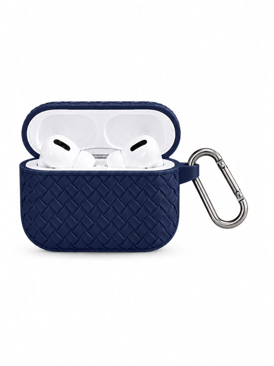 Чехол для AirPods / AirPods Pro (2/3) с карабином, силиконовый, противоударный - 