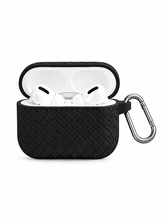 Чехол для AirPods / AirPods Pro (2/3) с карабином, силиконовый, противоударный - 