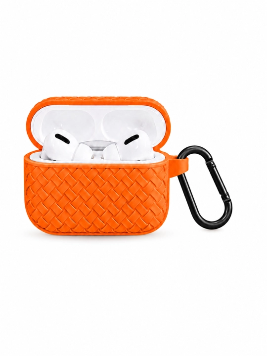 Чехол для AirPods / AirPods Pro (2/3) с карабином, силиконовый, противоударный - 