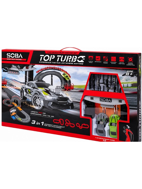 Детская гоночная трасса (автотрек) Slot Track Racing, 2 машинки, управление с пульта