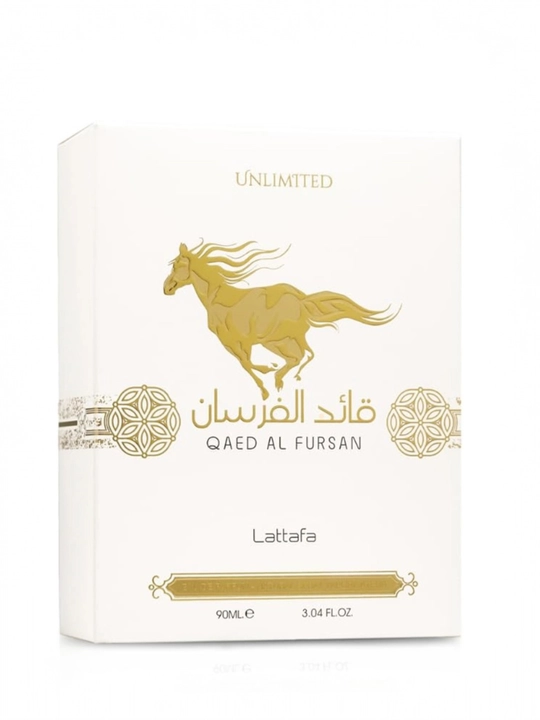 QAED AL FURSAN oq, Lattafa, erkaklar uchun sharqona hashamatli atir, 100 ml