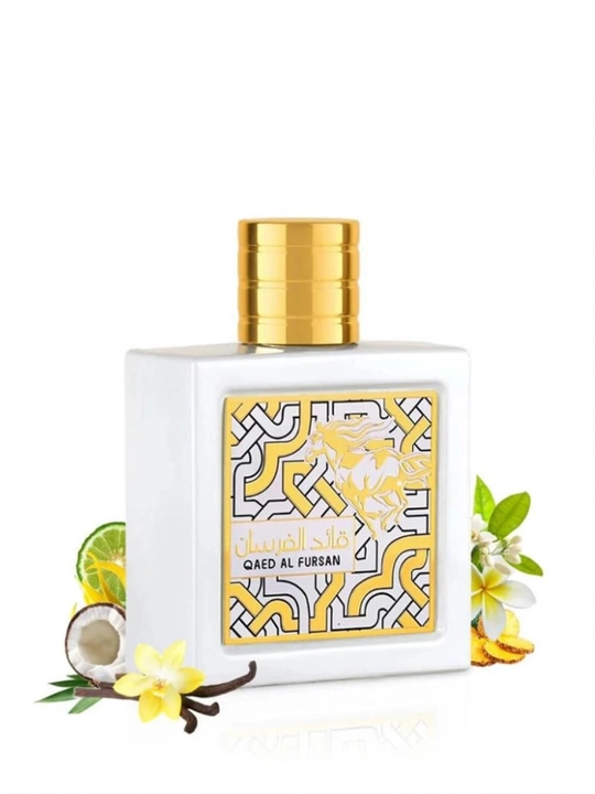 QAED AL FURSAN oq, Lattafa, erkaklar uchun sharqona hashamatli atir, 100 ml