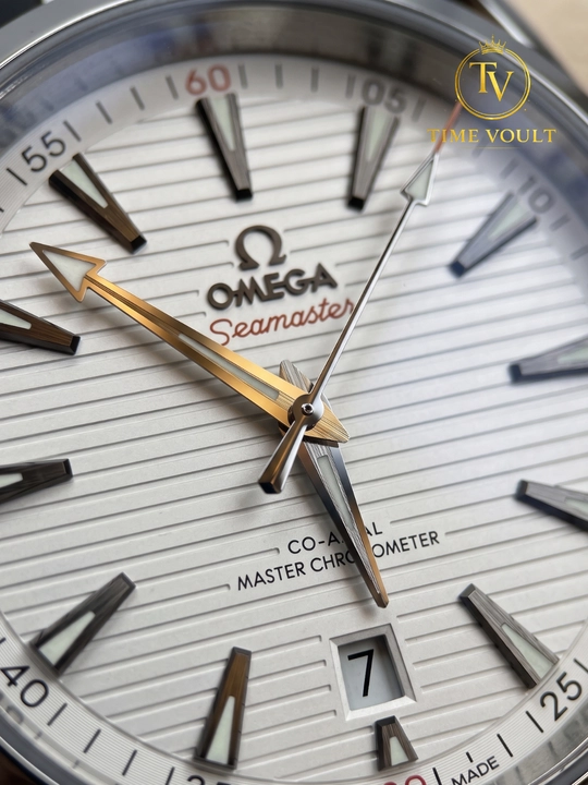 Omega Aqua Terra Automatic механические часы с автоподзаводом, каучуковый ремешок