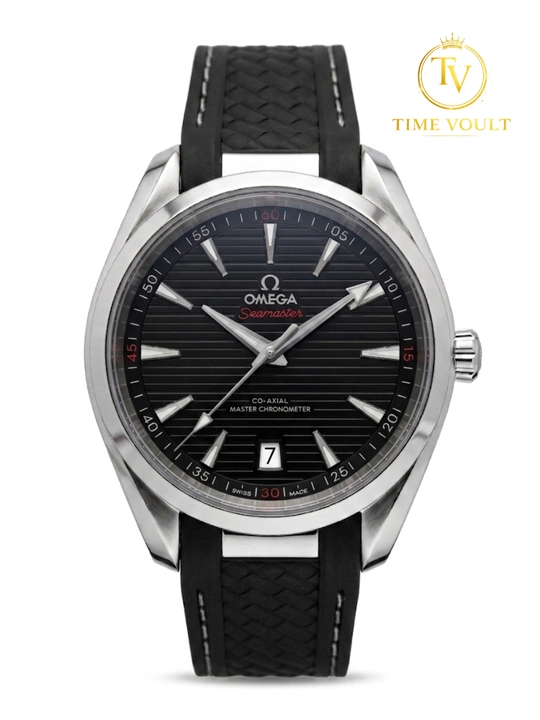 Omega Aqua Terra Automatic механические часы с автоподзаводом, каучуковый ремешок - 